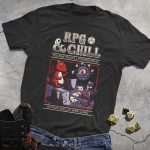 DND RPG Chill Dragon And Beholder Tee