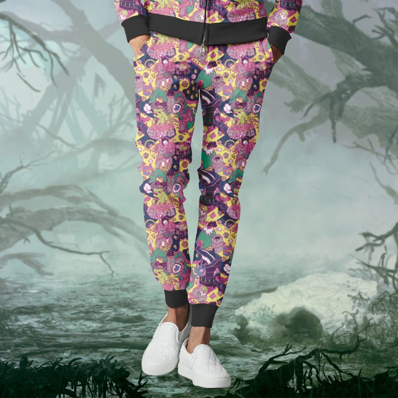 DND Retro Illustration Casual Pants
