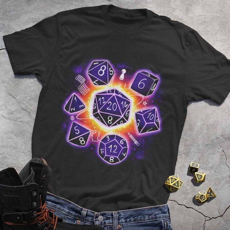 DND Sparking Purple Dice Tee