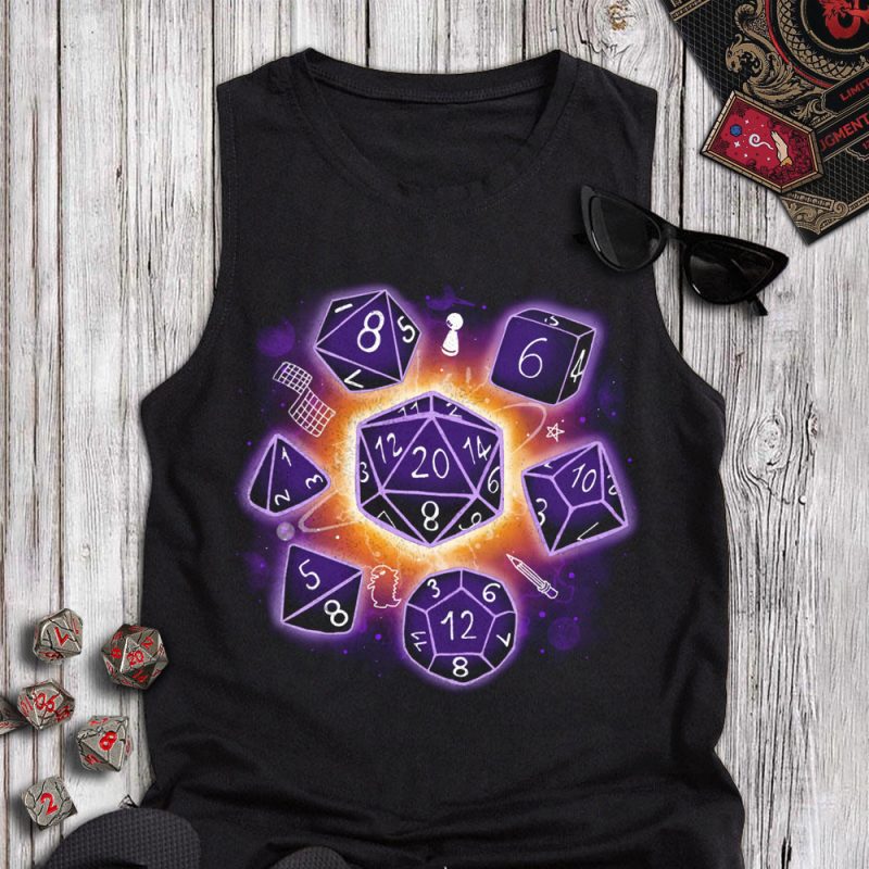DND Strange Dice Retro Tanktop