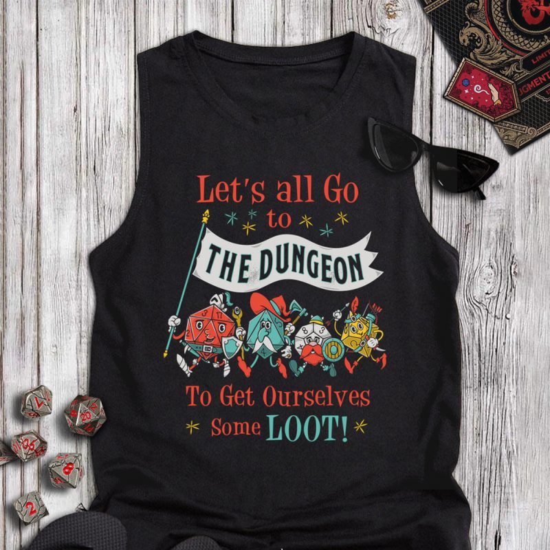 DND The DIce Team Retro Tanktop