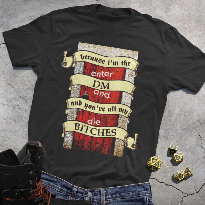 DND Wrap Around Scroll DM Tee