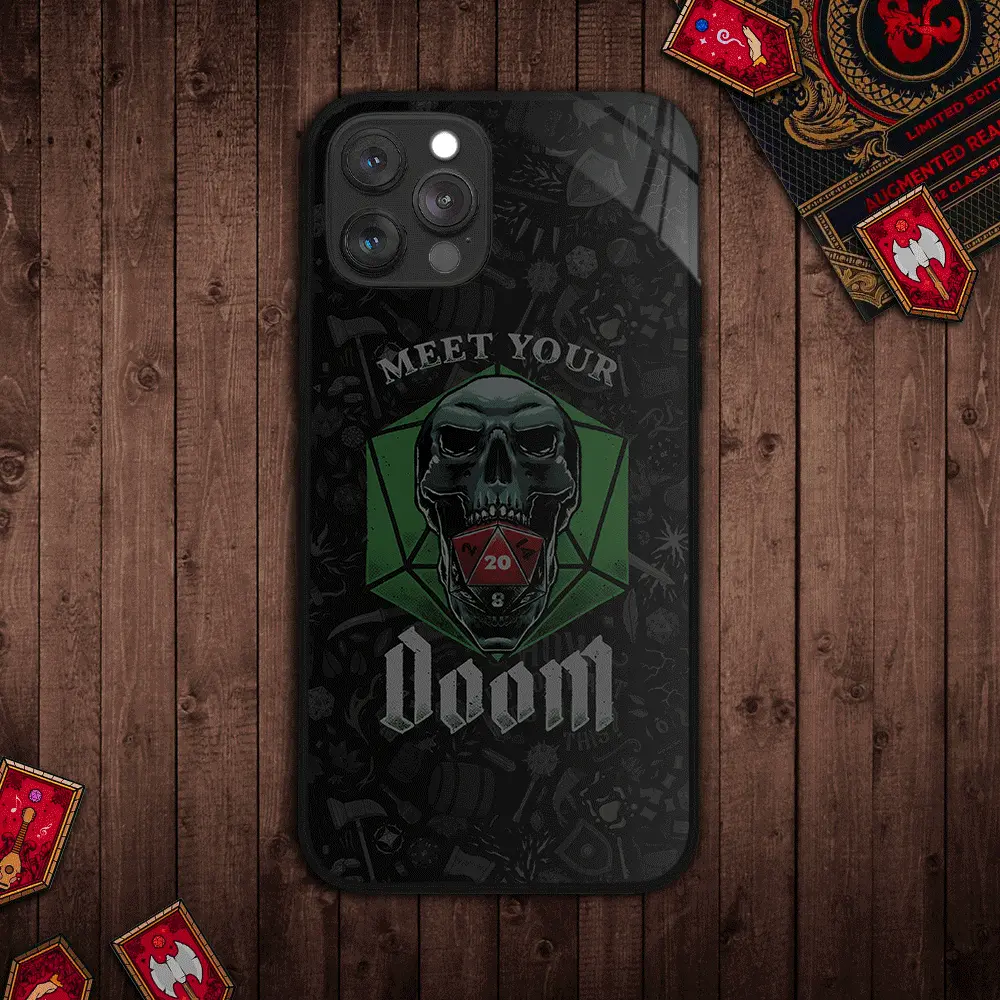 D20 DOOM DND Glowing Phone Case