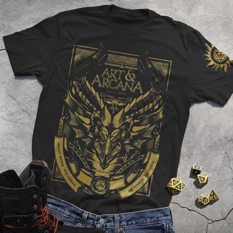 Arcane Dragon Totem Black Tee