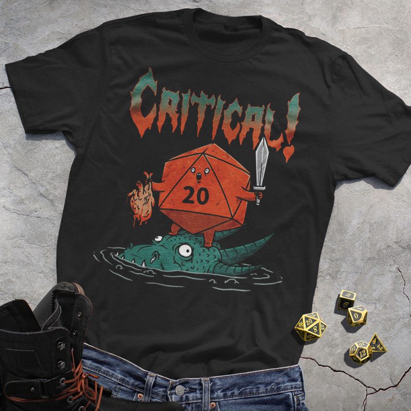 Critical DND 2023 Art Black Tee