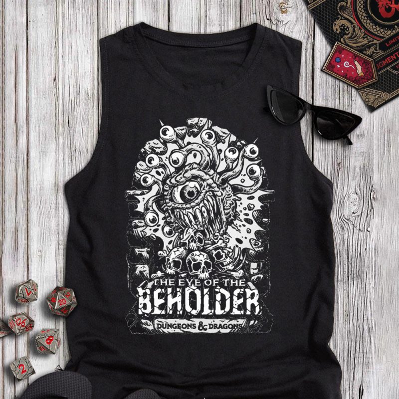 DND Beholder B&W Tanktop