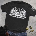 DND Double Dragon Totem Black Tee