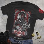 DND Dragon Totem & Red Dice Black Tee