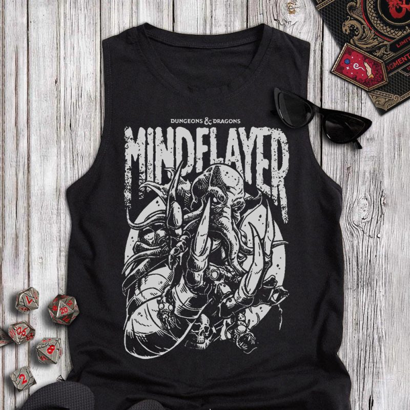 DND Mindflayer B&W Tanktop