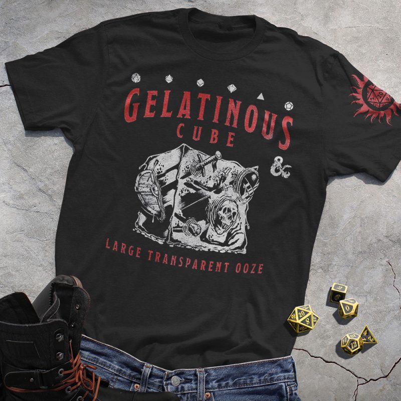 Gelatinous Cube Black Tee