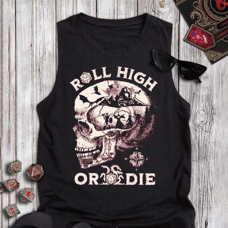 Roll High Or Die DND Tanktop