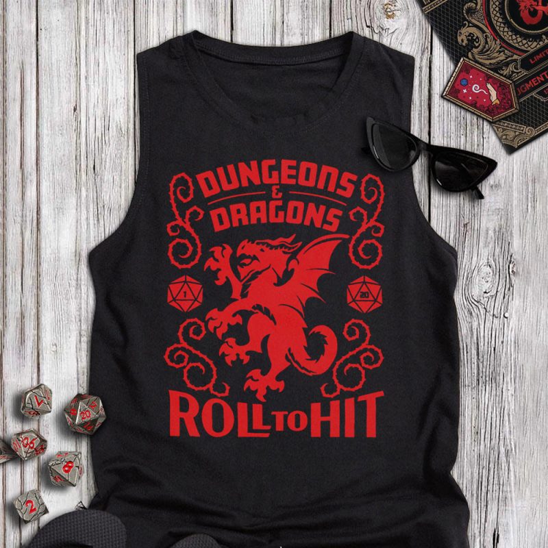Roll To Hit DND Vintage Tanktop