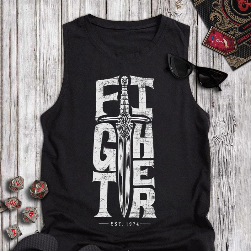 Sword Fighter DND Tanktop
