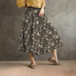 DND Druid Mushroom Printing Casual Skirt