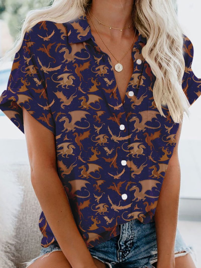 DND FLYING DRAGON RPG Casual SHIRT