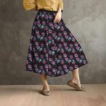 DND ROSE DICE PRINTING Casual Skirt