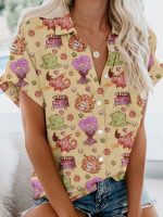 DND SUMMER MONSTER PRINTING Casual SHIRT