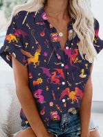 DND Unicorn&Dragon RPG Casual Shirt