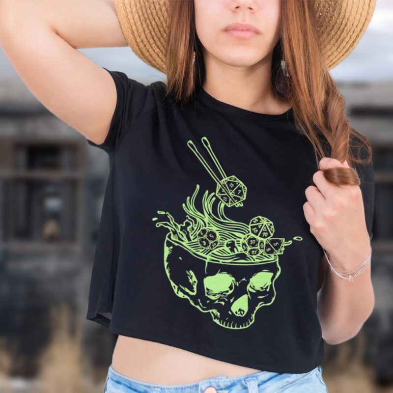 Dice Meals DND Retro Crop Tee