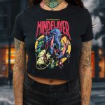 Mindflayer DND Retro Crop Tee