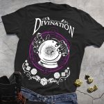 RPG Magic DND Divination Black Tee