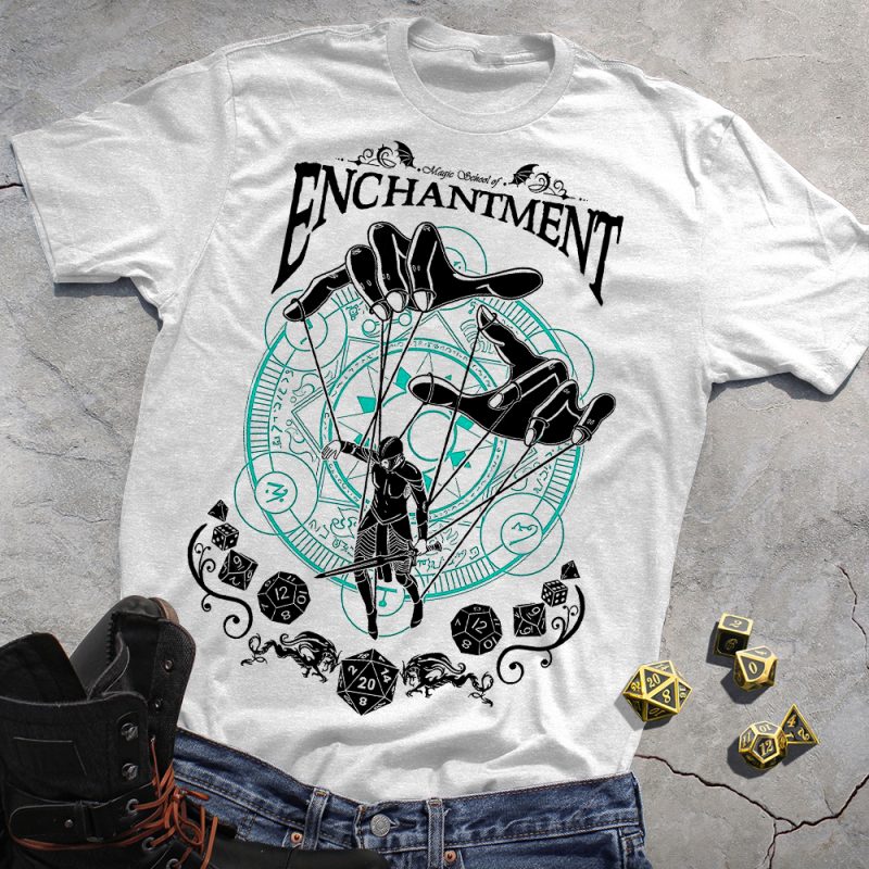 RPG Magic DND Enchantment White Tee