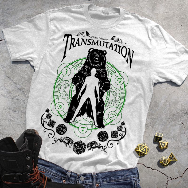 RPG Magic DND Transmutation White Tee