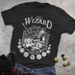 RPG Magic DND Wizard Black Tee