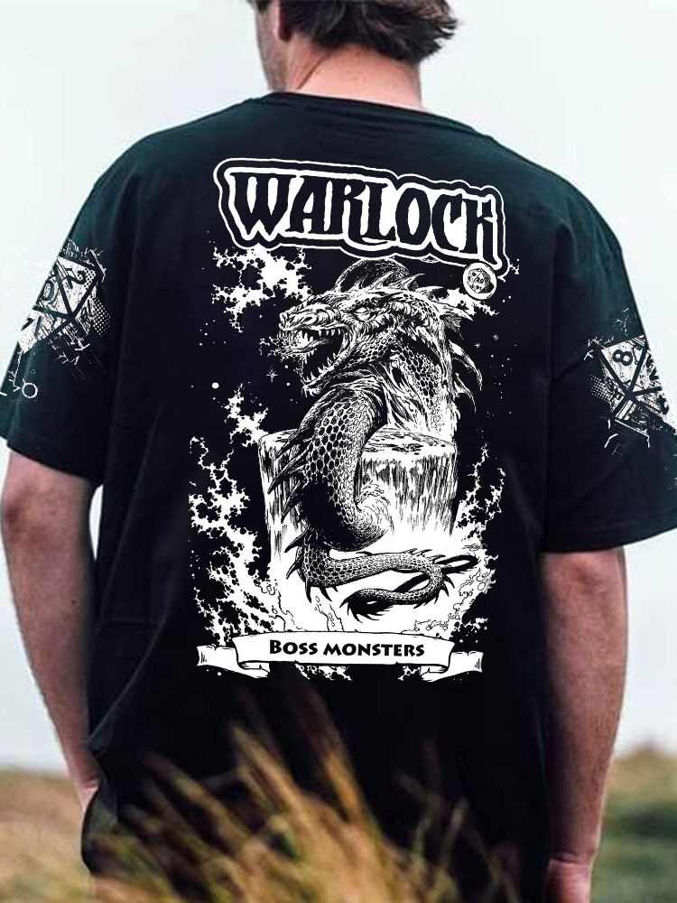 DND Warlock Back Print Tee