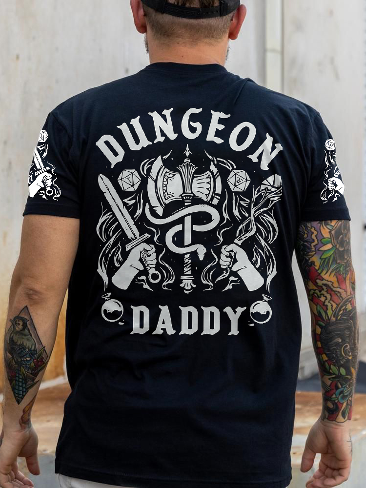 DND Dungeon Daddy Back Print Tee