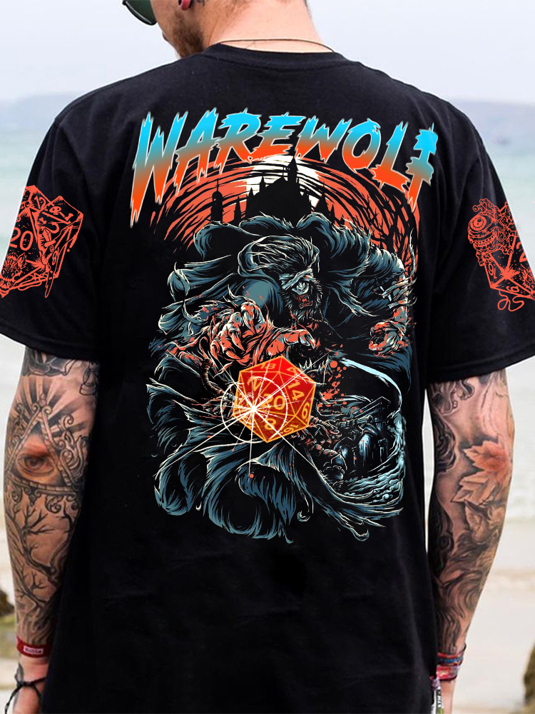 DND Warewolf Back Print Tee