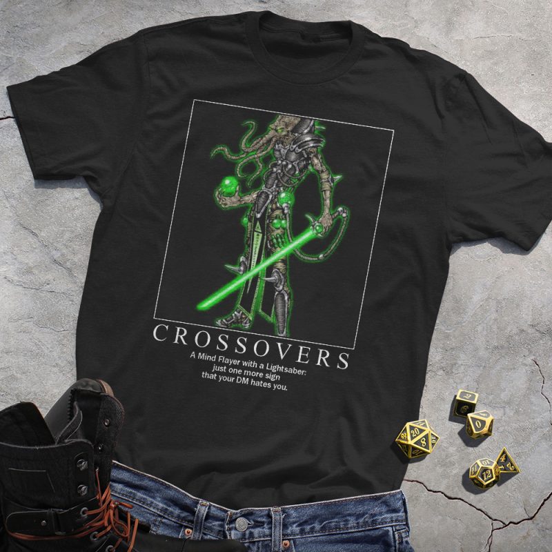 DND Mindflayer LightSaber Print DM Shirt