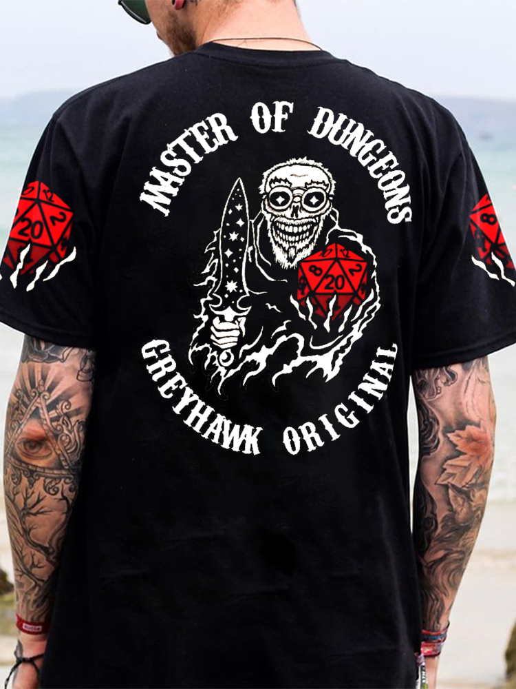DND Master Of Dungeon Back Print Tee
