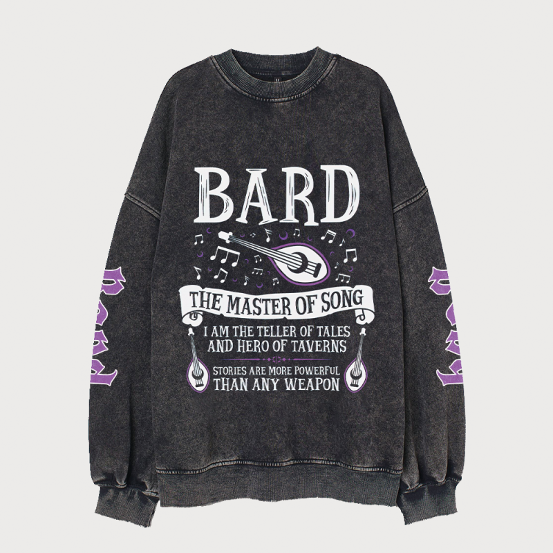 DNDS.STORE:DND Bard Vintage Wash Cotton Sweatshirt