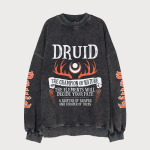 DNDS.STORE:DND Druid Vintage Wash Cotton Sweatshirt
