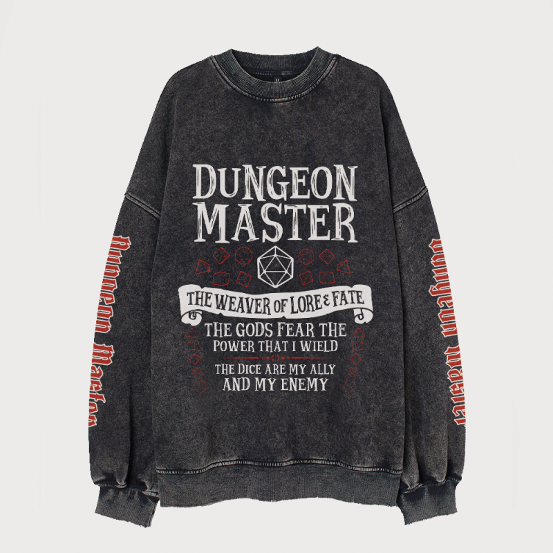 DNDS.STORE:DND-Dungeon-Master-Vintage-Wash-Cotton-Sweatshirt
