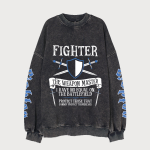 DNDS.STORE:DND Figher Vintage Wash Cotton Sweatshirt