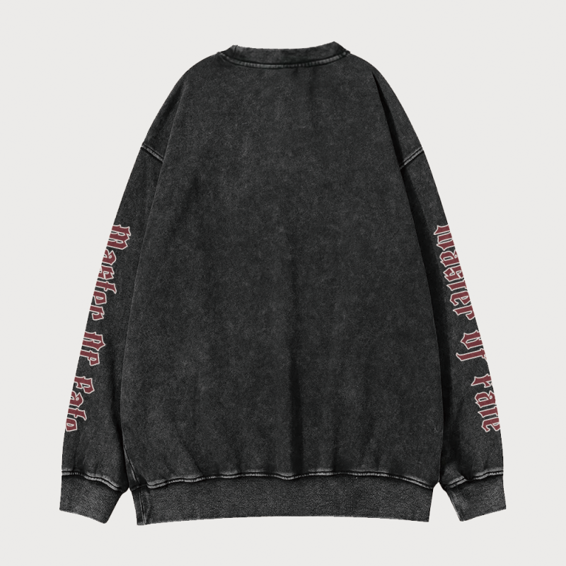 DNDS.STORE:DND Master Of Fate Vintage Wash Cotton Sweatshirt