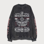 DNDS.STORE:DND Master Of Fate Vintage Wash Cotton Sweatshirt