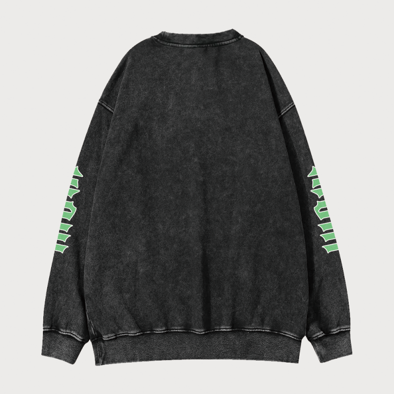 DNDS.STORE:DND Monk Vintage Wash Cotton Sweatshirt