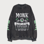 DNDS.STORE:DND Monk Vintage Wash Cotton Sweatshirt