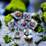 DND Red Dragon's Eye - Blue Table Dice