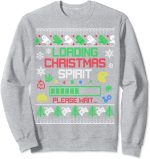Christmas Gaming - Loading Christmas Spirit for Gamer Ugly Sweatshirt