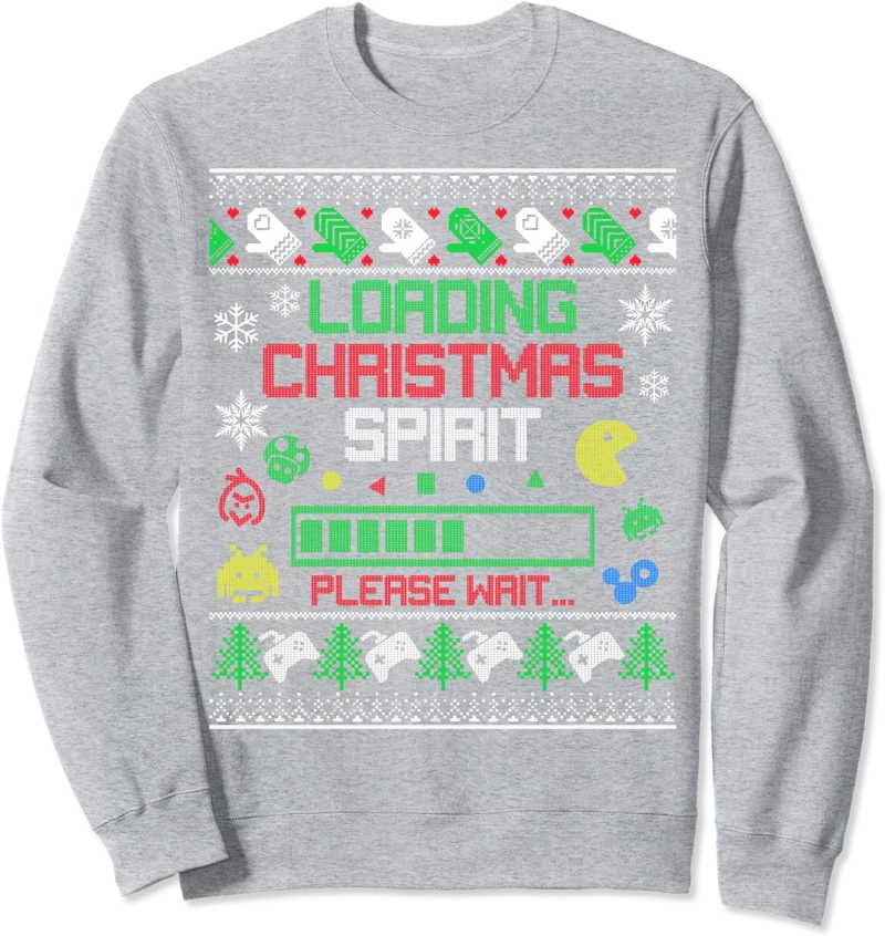 Christmas Gaming - Loading Christmas Spirit for Gamer Ugly Sweatshirt