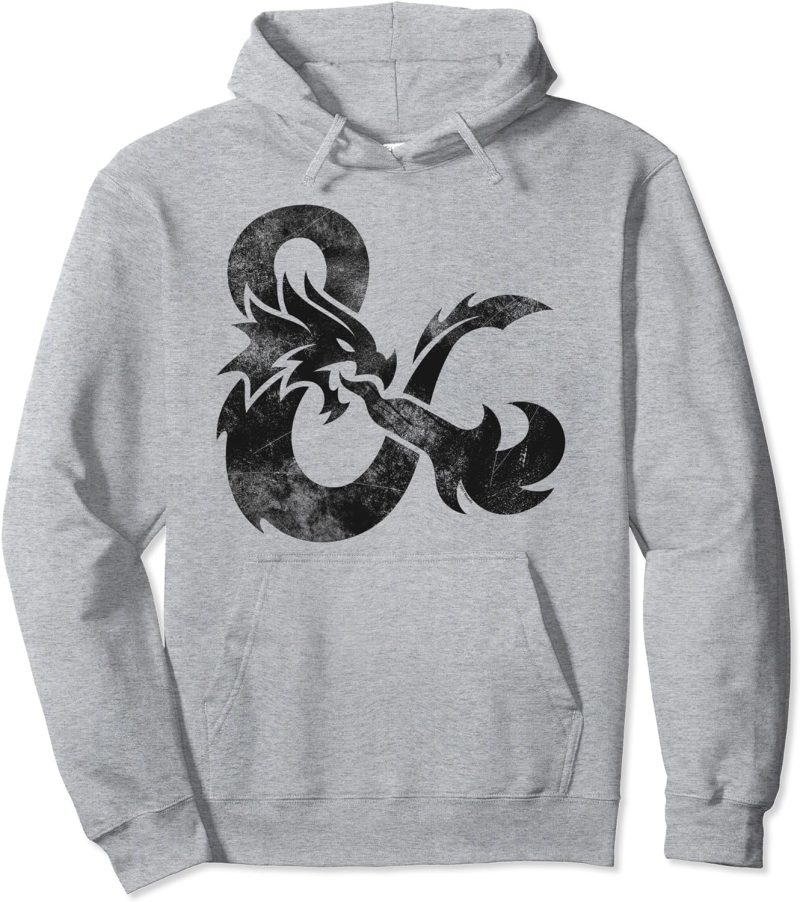 DND Distressed Ampersand Logo Pullover Hoodie
