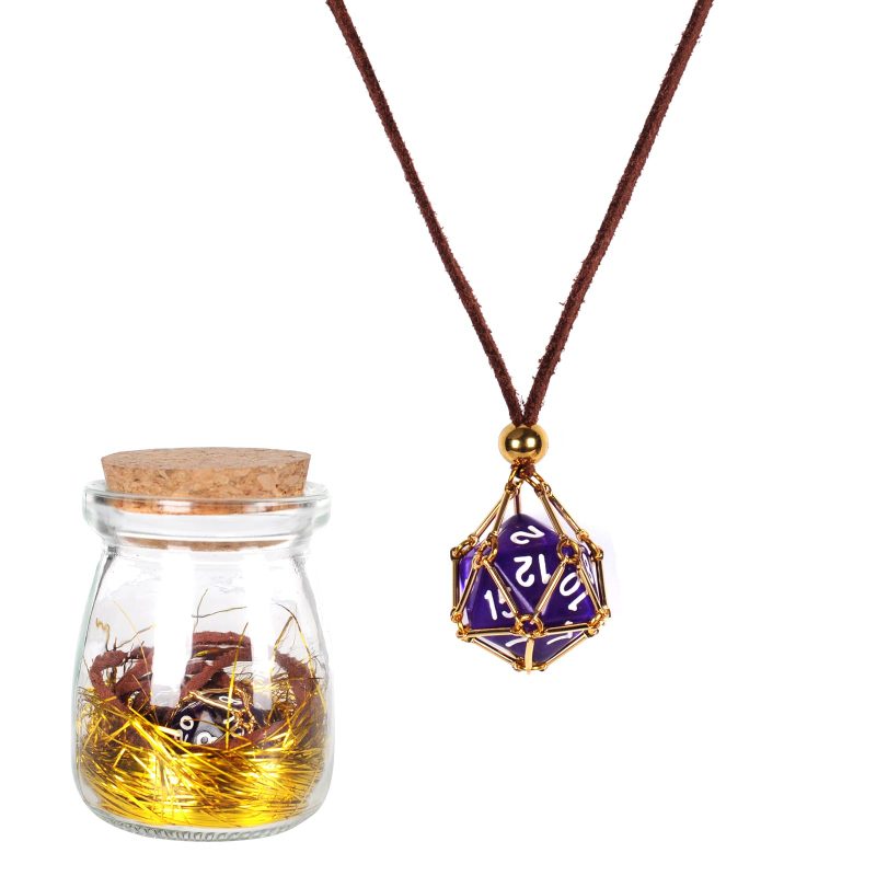 DND D20 Dice BiiSaa Necklace