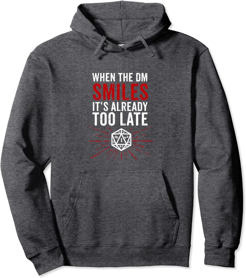 DND Role Playing Gift Print Table Top Gaming RPG Pullover Hoodies