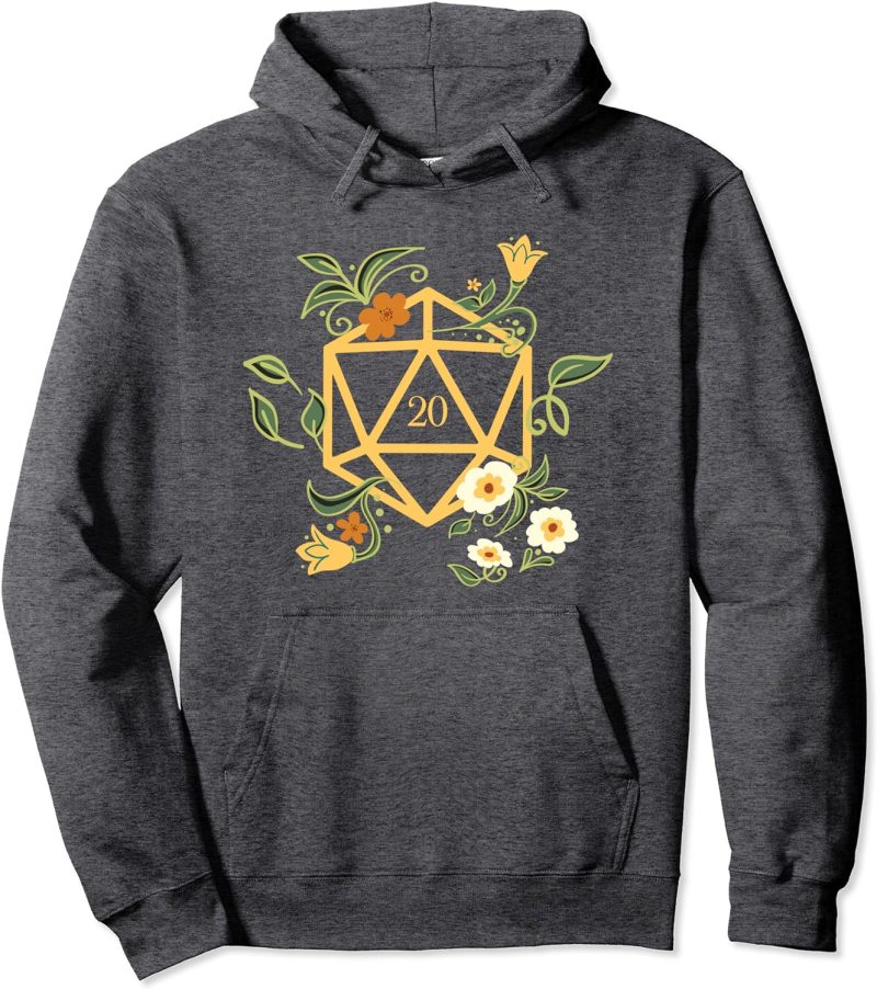 DND D20 Dice Set Plants and Succulents Geeky Hoodies