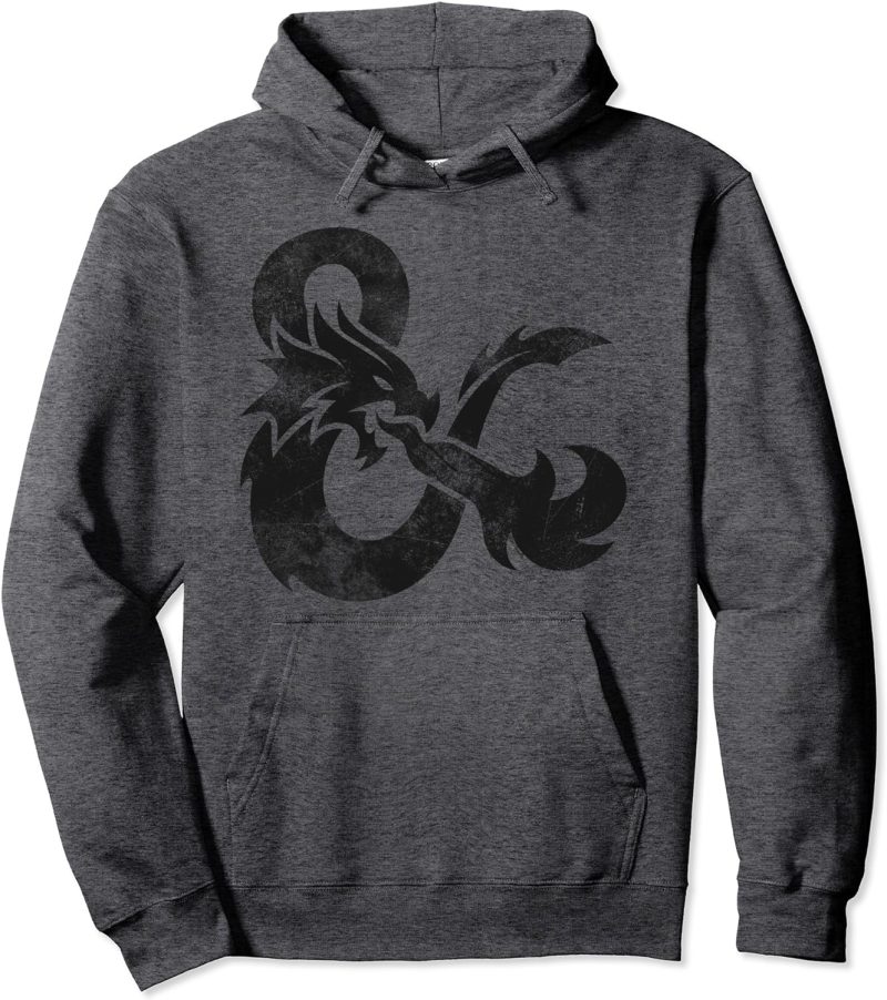 DND Distressed Ampersand Logo Pullover Hoodie