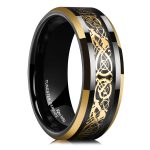 DND Dragon Tungsten Carbide Ring